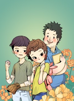 회색 방, 소녀
