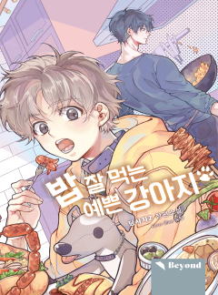 밥 잘 먹는 예쁜 강아지